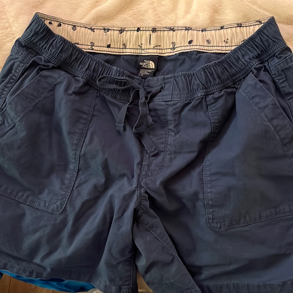 Womens the north face blue hiking shorts size L